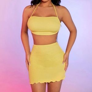 SHEIN SXY Textured 2 piece set